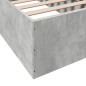 vidaXL Estructura de cama madera de ingeniería gris hormigón 100x200cm vidaXL Estructura de cama madera de ingeniería gris hormigón 100x200cm