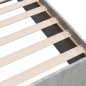 vidaXL Estructura de cama madera de ingeniería gris hormigón 100x200cm vidaXL Estructura de cama madera de ingeniería gris hormigón 100x200cm