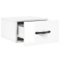 vidaXL Mesitas de noche de pared 2 uds blanco brillo 35x35x20 cm vidaXL Mesitas de noche de pared 2 uds blanco brillo 35x35x20 cm