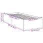 vidaXL Estructura de cama madera de ingeniería gris hormigón 100x200cm vidaXL Estructura de cama madera de ingeniería gris hormigón 100x200cm