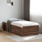 vidaXL Estructura de cama madera de ingeniería roble marrón 75x190 cm vidaXL Estructura de cama madera de ingeniería roble marrón 75x190 cm