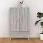vidaXL Aparador alto de madera contrachapada gris Sonoma 70x31x115 cm vidaXL Aparador alto de madera contrachapada gris Sonoma 70x31x115 cm