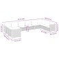 vidaXL Set de sofás de jardín 10 pzas con cojines ratán sintético gris vidaXL Set de sofás de jardín 10 pzas con cojines ratán sintético gris