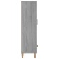 vidaXL Aparador alto de madera contrachapada gris Sonoma 70x31x115 cm vidaXL Aparador alto de madera contrachapada gris Sonoma 70x31x115 cm