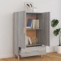 vidaXL Aparador alto de madera contrachapada gris Sonoma 70x31x115 cm vidaXL Aparador alto de madera contrachapada gris Sonoma 70x31x115 cm