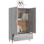 vidaXL Aparador alto de madera contrachapada gris Sonoma 70x31x115 cm vidaXL Aparador alto de madera contrachapada gris Sonoma 70x31x115 cm
