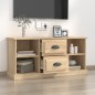 vidaXL Mueble para TV madera contrachapada roble Sonoma 99,5x35,5x48cm vidaXL Mueble para TV madera contrachapada roble Sonoma 99,5x35,5x48cm