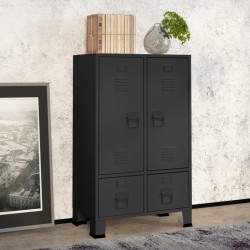 vidaXL Armario industrial acero gris antracita 67x35x107 cm