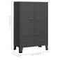 vidaXL Armario industrial acero gris antracita 67x35x107 cm vidaXL Armario industrial acero gris antracita 67x35x107 cm
