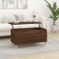 vidaXL Mesa de centro madera contrachapada roble marrón 90x44,5x45 cm vidaXL Mesa de centro madera contrachapada roble marrón 90x44,5x45 cm