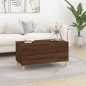 vidaXL Mesa de centro madera contrachapada roble marrón 90x44,5x45 cm vidaXL Mesa de centro madera contrachapada roble marrón 90x44,5x45 cm