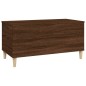vidaXL Mesa de centro madera contrachapada roble marrón 90x44,5x45 cm vidaXL Mesa de centro madera contrachapada roble marrón 90x44,5x45 cm