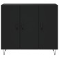 vidaXL Aparador de madera de ingeniería negro 90x34x80 cm vidaXL Aparador de madera de ingeniería negro 90x34x80 cm
