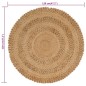 vidaXL Alfombra de área trenzada a mano redonda yute 120 cm vidaXL Alfombra de área trenzada a mano redonda yute 120 cm