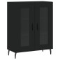 vidaXL Aparador de madera de ingeniería negro 69,5x34x90 cm vidaXL Aparador de madera de ingeniería negro 69,5x34x90 cm