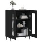vidaXL Aparador de madera de ingeniería negro 69,5x34x90 cm vidaXL Aparador de madera de ingeniería negro 69,5x34x90 cm