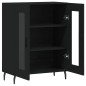 vidaXL Aparador de madera de ingeniería negro 69,5x34x90 cm vidaXL Aparador de madera de ingeniería negro 69,5x34x90 cm