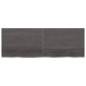 vidaXL Estante pared madera roble tratada marrón oscuro 140x50x(2-4)cm vidaXL Estante pared madera roble tratada marrón oscuro 140x50x(2-4)cm