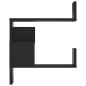 vidaXL Estante de esquina de pared madera ingeniería negro 40x40x50 cm vidaXL Estante de esquina de pared madera ingeniería negro 40x40x50 cm