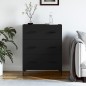 vidaXL Aparador de madera de ingeniería negro 69,5x34x90 cm vidaXL Aparador de madera de ingeniería negro 69,5x34x90 cm