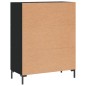vidaXL Aparador de madera de ingeniería negro 69,5x34x90 cm vidaXL Aparador de madera de ingeniería negro 69,5x34x90 cm