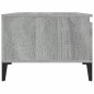 vidaXL Mesa de centro madera contrachapada gris Sonoma 90x50x36,5 cm