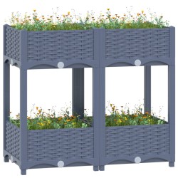 vidaXL Arriate 80x40x71 cm polipropileno