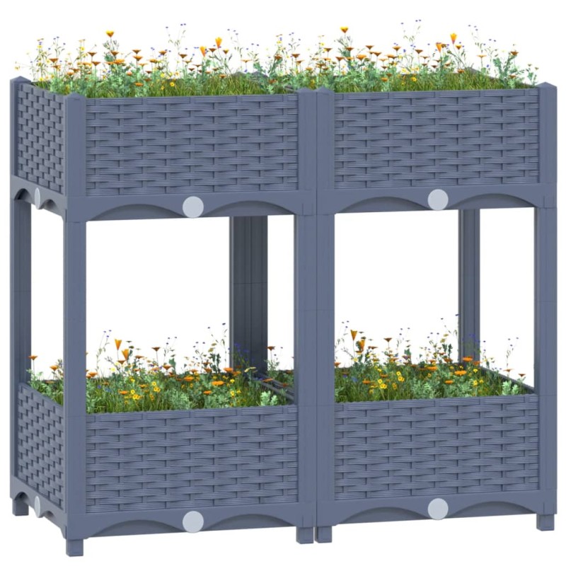 vidaXL Arriate 80x40x71 cm polipropileno vidaXL Arriate 80x40x71 cm polipropileno