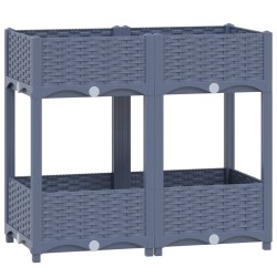 vidaXL Arriate 80x40x71 cm polipropileno