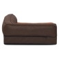 vidaXL Colchón de cama de perro ergonómico aspecto lino marrón 75x53cm vidaXL Colchón de cama de perro ergonómico aspecto lino marrón 75x53cm