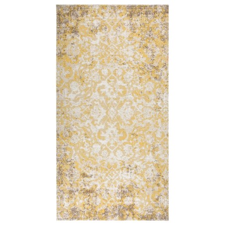 vidaXL Alfombra de exterior tejido plano amarilla 80x150 cm 