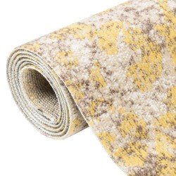vidaXL Alfombra de exterior tejido plano amarilla 80x150 cm 