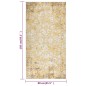 vidaXL Alfombra de exterior tejido plano amarilla 80x150 cm vidaXL Alfombra de exterior tejido plano amarilla 80x150 cm