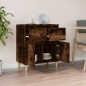 vidaXL Aparador madera contrachapada color roble ahumado 60x35x70 cm vidaXL Aparador madera contrachapada color roble ahumado 60x35x70 cm