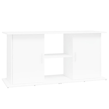 vidaXL Soporte para acuario madera de ingeniería blanco 121x41x58 cm