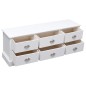 vidaXL Mueble para TV madera maciza de paulownia blanca 108x30x40 cm