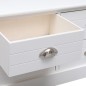 vidaXL Mueble para TV madera maciza de paulownia blanca 108x30x40 cm