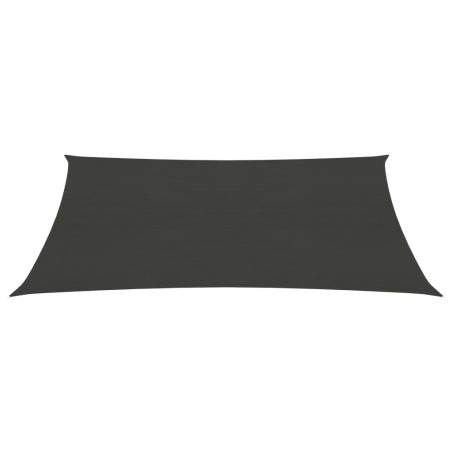 vidaXL Toldo de vela gris antracita HDPE 160 g/m² 2,5x3,5 m 