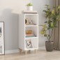 vidaXL Aparador de madera contrachapada blanco 34,5x32,5x90 cm vidaXL Aparador de madera contrachapada blanco 34,5x32,5x90 cm