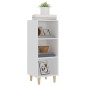 vidaXL Aparador de madera contrachapada blanco 34,5x32,5x90 cm vidaXL Aparador de madera contrachapada blanco 34,5x32,5x90 cm