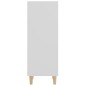 vidaXL Aparador de madera contrachapada blanco 34,5x32,5x90 cm vidaXL Aparador de madera contrachapada blanco 34,5x32,5x90 cm