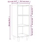 vidaXL Aparador de madera contrachapada blanco 34,5x32,5x90 cm vidaXL Aparador de madera contrachapada blanco 34,5x32,5x90 cm