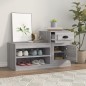 vidaXL Mueble zapatero madera contrachapada gris Sonoma 100x42x60 cm vidaXL Mueble zapatero madera contrachapada gris Sonoma 100x42x60 cm