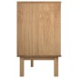vidaXL Cajonera OTTA madera maciza pino marrón y gris 111x43x73,5 cm vidaXL Cajonera OTTA madera maciza pino marrón y gris 111x43x73,5 cm
