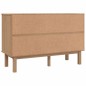 vidaXL Cajonera OTTA madera maciza pino marrón y gris 111x43x73,5 cm vidaXL Cajonera OTTA madera maciza pino marrón y gris 111x43x73,5 cm