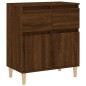 vidaXL Aparador madera contrachapada marrón roble 60x35x70 cm vidaXL Aparador madera contrachapada marrón roble 60x35x70 cm