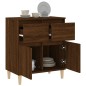 vidaXL Aparador madera contrachapada marrón roble 60x35x70 cm vidaXL Aparador madera contrachapada marrón roble 60x35x70 cm