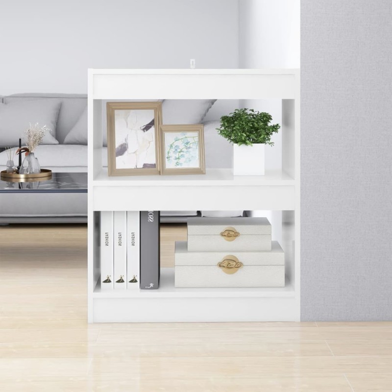 vidaXL Estantería/divisor de espacios blanco brillante 60x30x72 cm vidaXL Estantería/divisor de espacios blanco brillante 60x30x72 cm