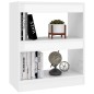 vidaXL Estantería/divisor de espacios blanco brillante 60x30x72 cm vidaXL Estantería/divisor de espacios blanco brillante 60x30x72 cm