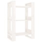 vidaXL Estantería/divisor de espacios madera pino blanco 60x35x91 cm vidaXL Estantería/divisor de espacios madera pino blanco 60x35x91 cm